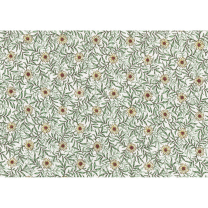 Lecien Memoire a Paris 2019 Daisy Flowers on White Cotton Lawn Yardage