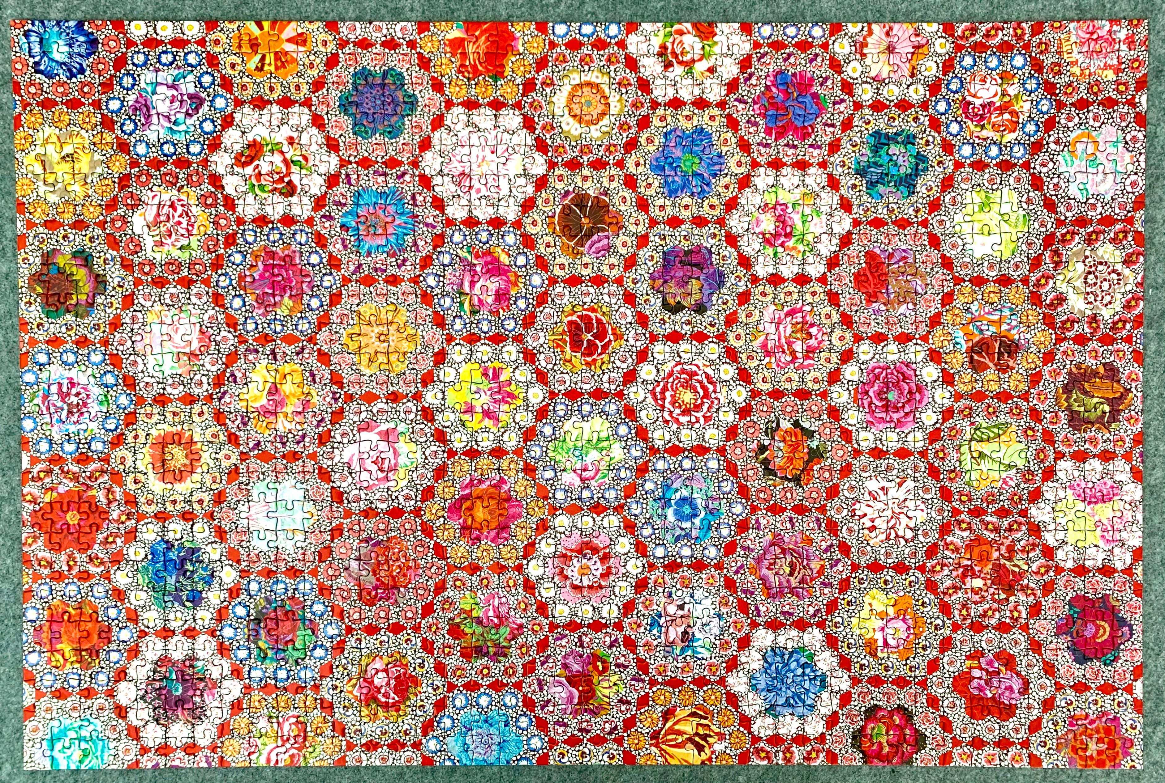 Kaffe Fassett's Diamond Quilt Jigsaw Puzzle for Adults: 1000 pieces,  Dimensions 29.5 x 19.7