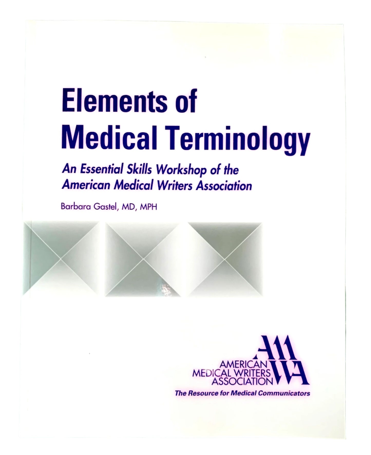 Book cover of 'Elements of Medical Terminology' by Barbara Gastel on a green grid background
[image_link]