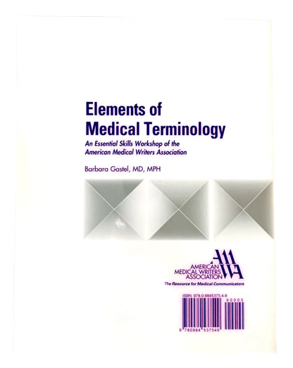Book cover of 'Elements of Medical Terminology' on a green grid background
[additional_image_link]