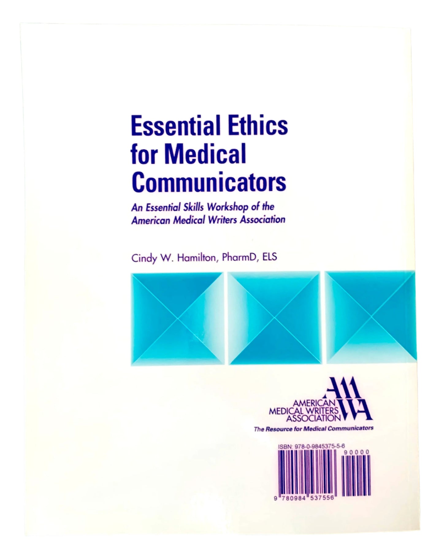 Book cover of 'Essential Ethics for Medical Communicators' on a green grid background
[additional_image_link]