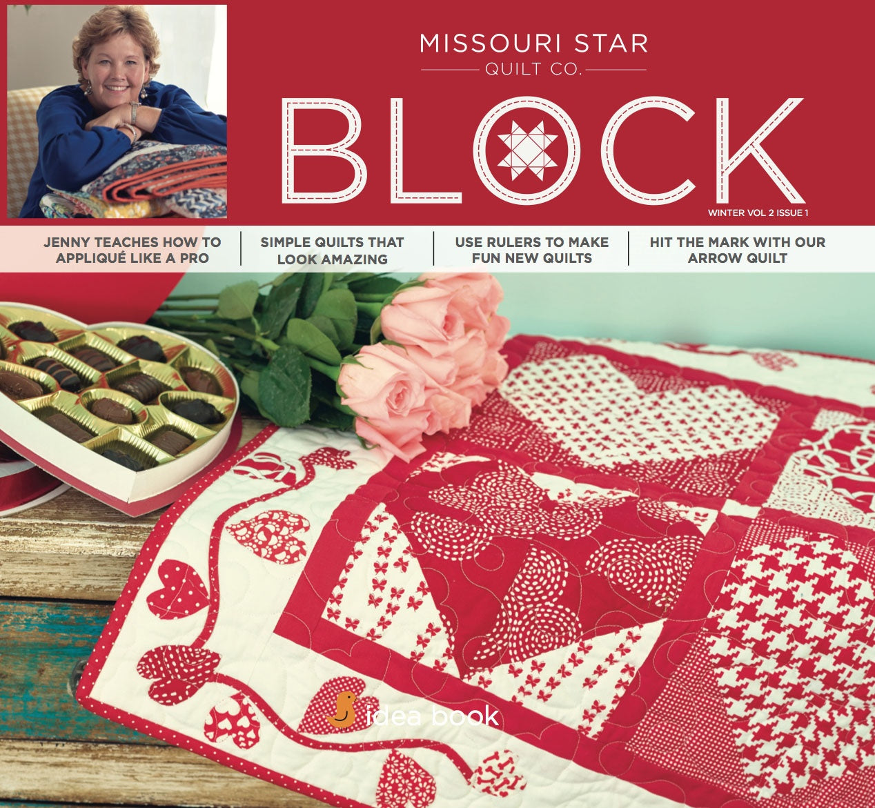 Front cover of the Missouri Star Quilt Co. Block Winter Volume 2 Issue 1.
[additional_image_link]