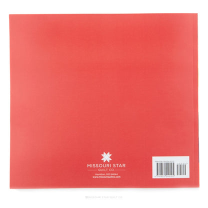 A square red quilt or fabric panel shown flat against a white background, with the Missouri Star Quilt Co logo printed near the bottom center and a barcode label on the lower right.
[additional_image_link]