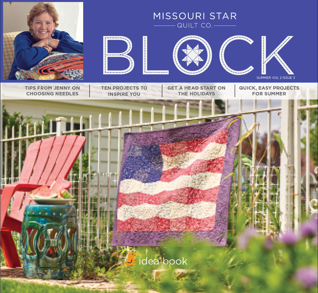 Front cover of Missouri Star Quilt Co. Block Summer Volume 2 Issue 3.
[additional_image_link]
