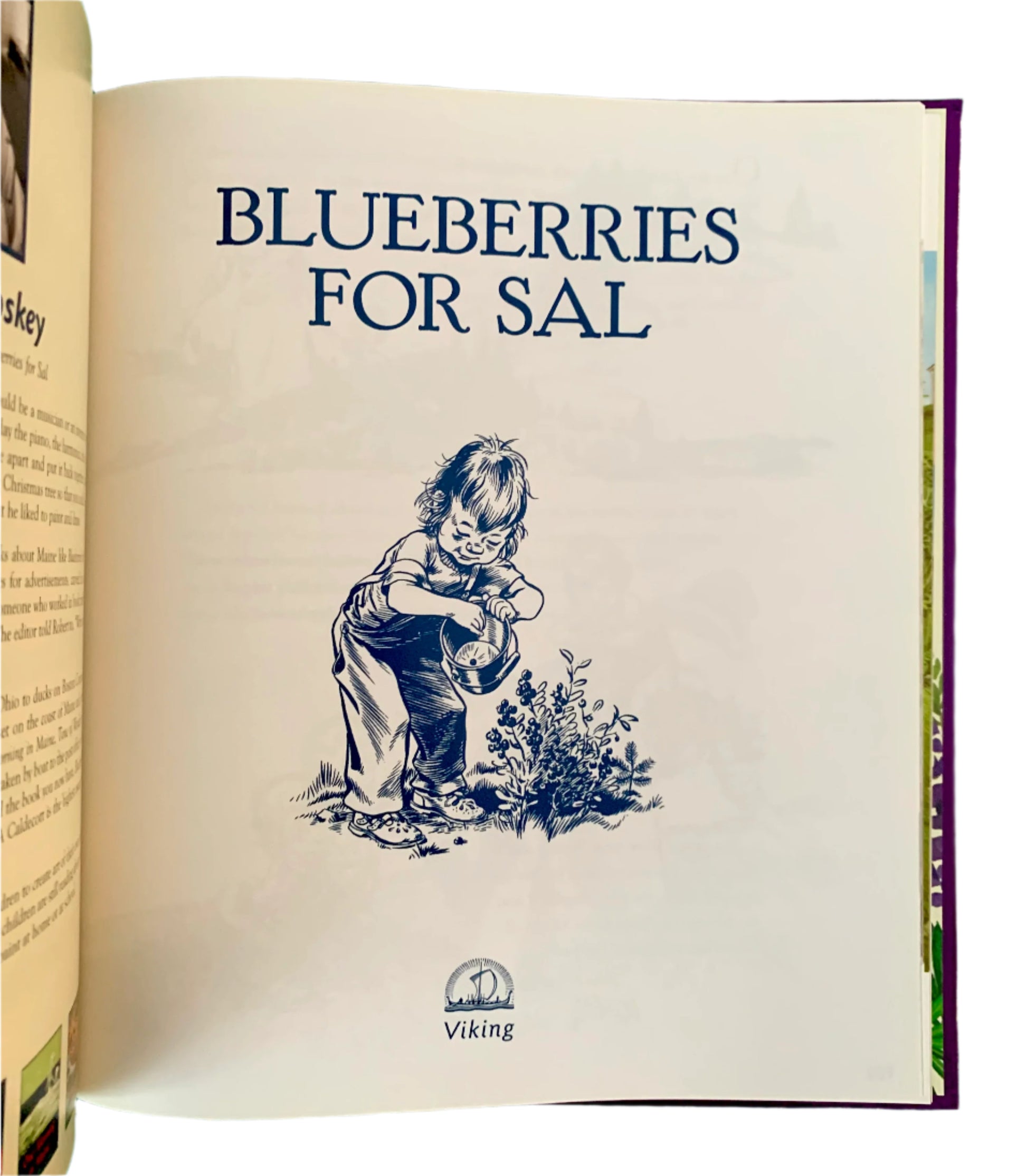 Blueberries for Sal book page 
Photo by Karen King [additional_image_link]