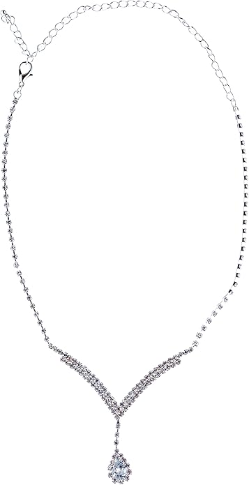 Silver necklace with a pendant on a white background
[additional_image_link]