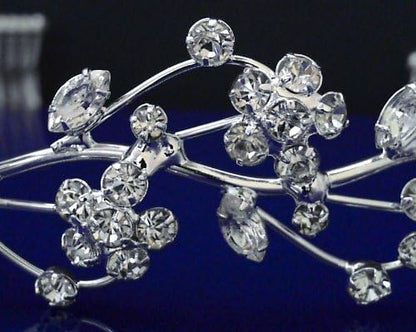 Silver tiara with crystal stones on a dark background
[additional_image_link]