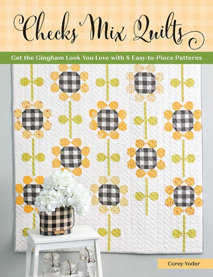 Quilt with black and white checkered pattern on a white background.
[image_link]