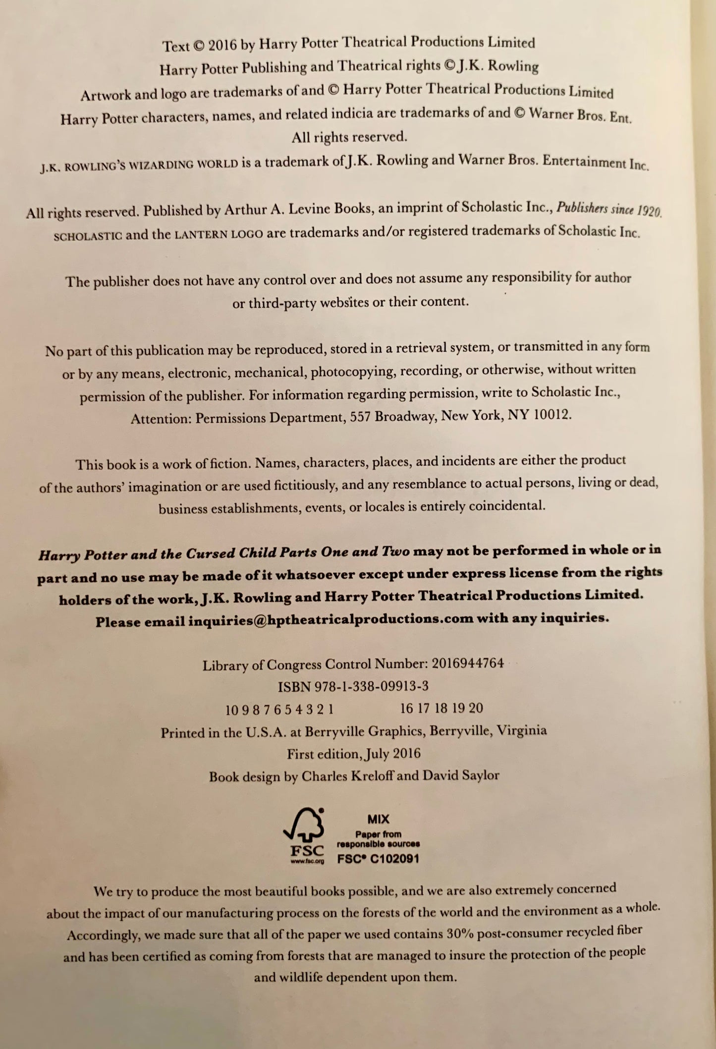 The back cover of a Harry Potter book, showing black printed text on a warm beige paper background.