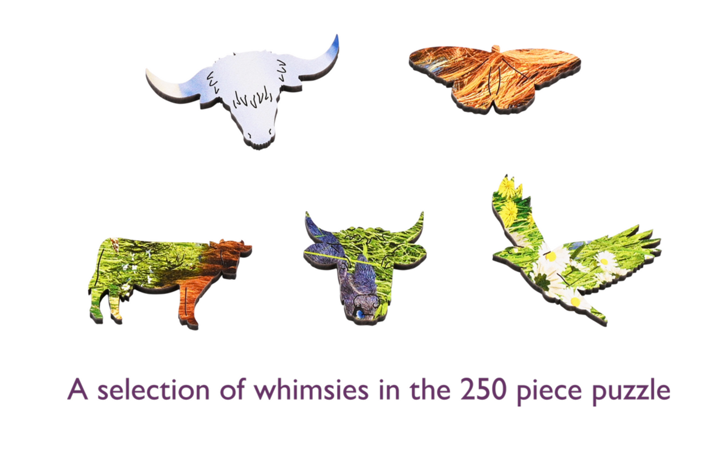 Highland Cattle Wooden Jigsaw Puzzle peices
[additional_image_link]