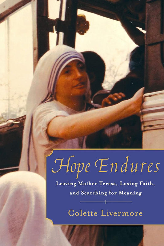 Book cover of 'Hope Endures' with a woman in a white headscarf and light-colored clothing, leaning on a railing.
[image_link]