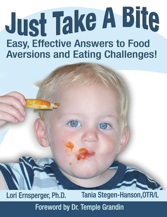 Book cover with a child eating and text about food aversions and challenges
[image_link]