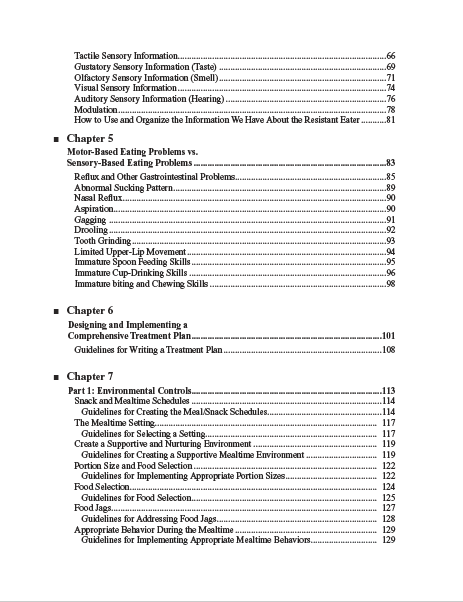 Table of contents for a book or document on tactile, sensory, and environmental controls.
[additional_image_link]