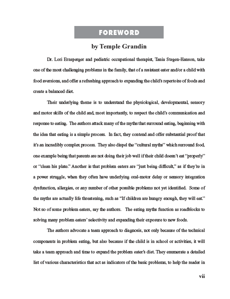 Foreword page from a book with text and a gray header.
[additional_image_link]