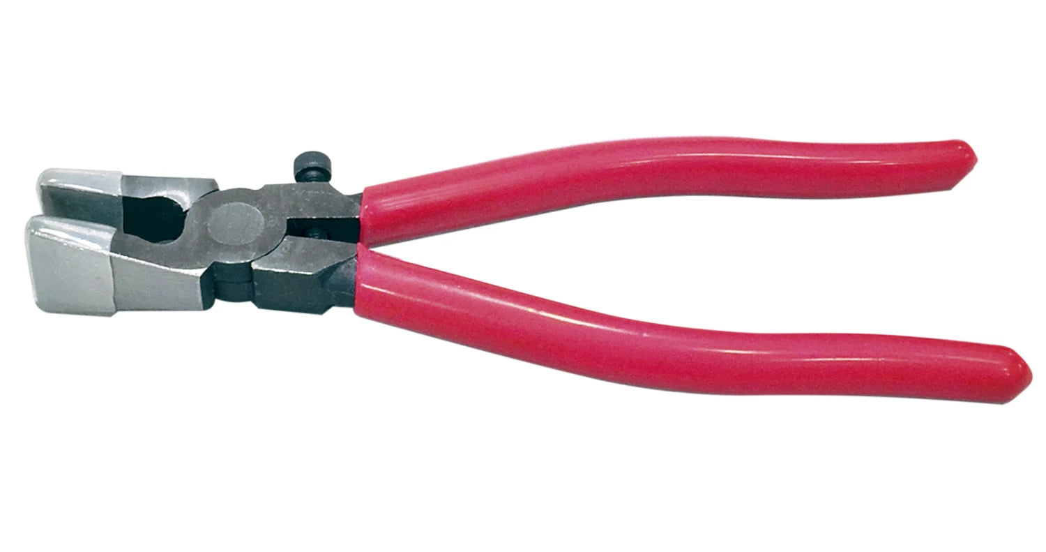 Pair of pliers with red handles on a white background.
[image_link]