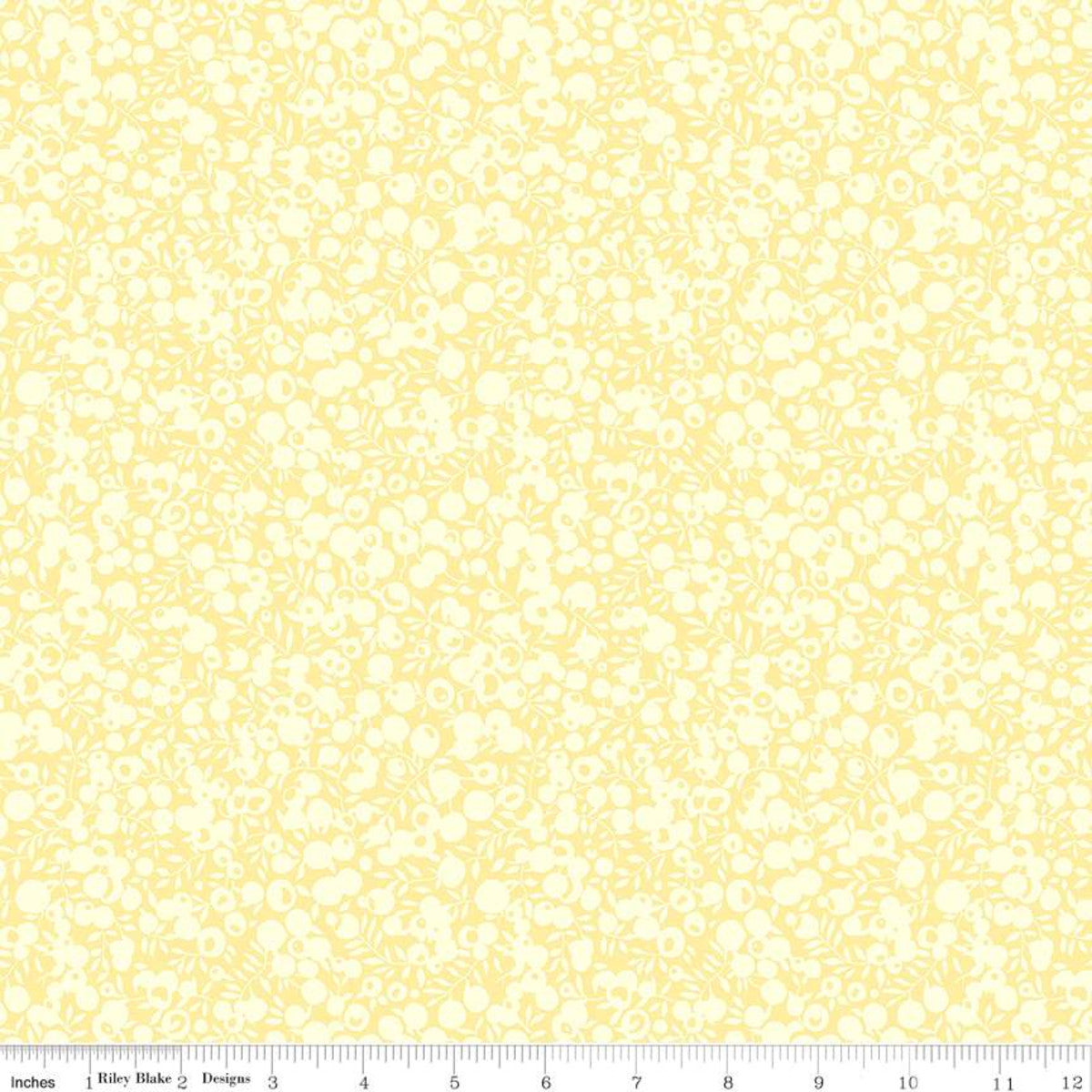 Yellow fabric with small white dots pattern.
Photo by RileyBlakeDesigns.com [image_link]