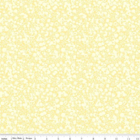 Yellow fabric with small white dots pattern.
Photo by RileyBlakeDesigns.com [image_link]