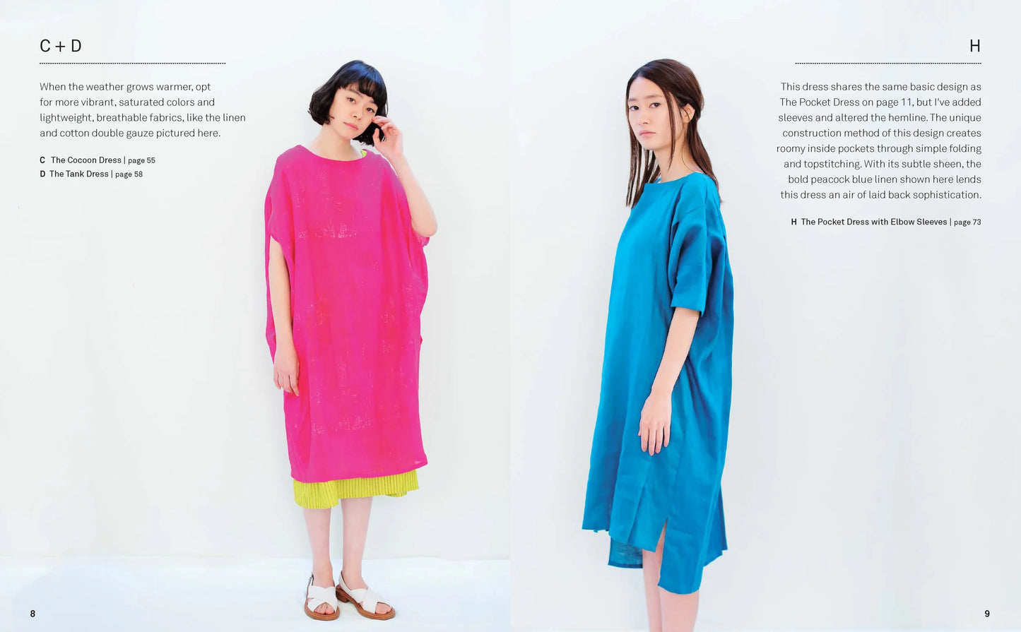 Two women wearing colorful dresses on a white background.
[additional_image_link]