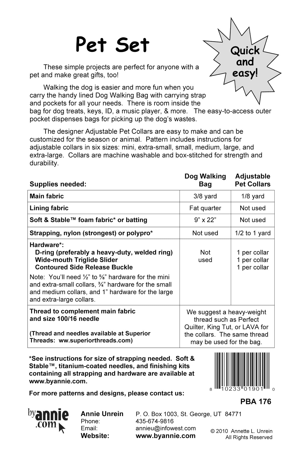 Back of a product packaging for a pet set with text and images of a dog walking bag and collar.
[additional_image_link]