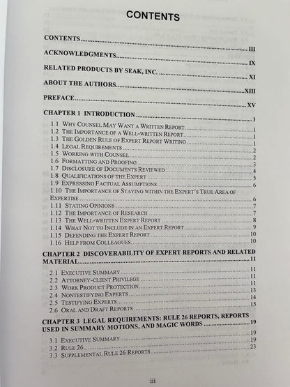 Table of contents page from a book or report with chapter headings and page numbers.
[additional_image_link]