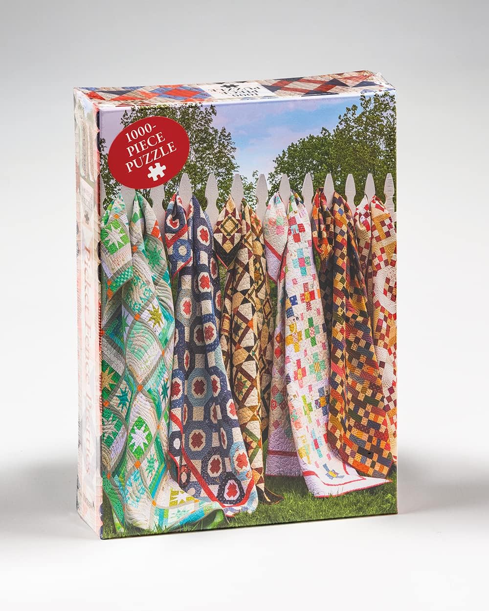 A collection of jigsaw puzzle pieces with various quilt patterns, assembled together to form a larger image.
Photo by Martingale [additional_image_link]