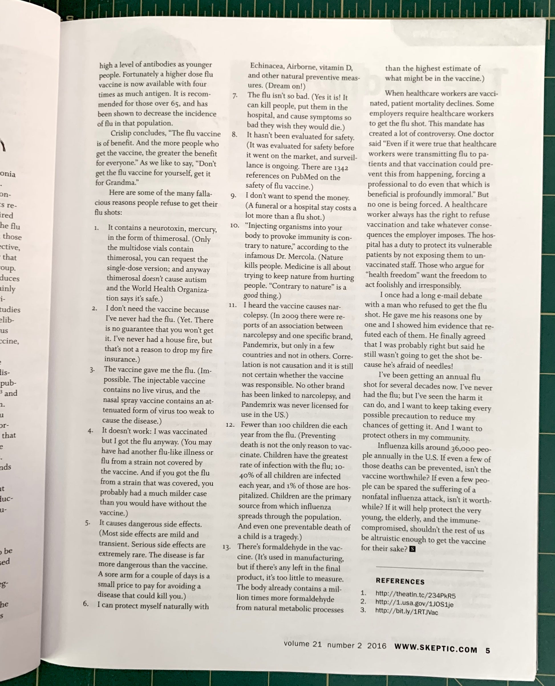 A printed book or booklet page shown open, with two columns of black text on off-white paper. The page includes a small logo near the bottom right and a website URL at the bottom center.
[additional_image_link]