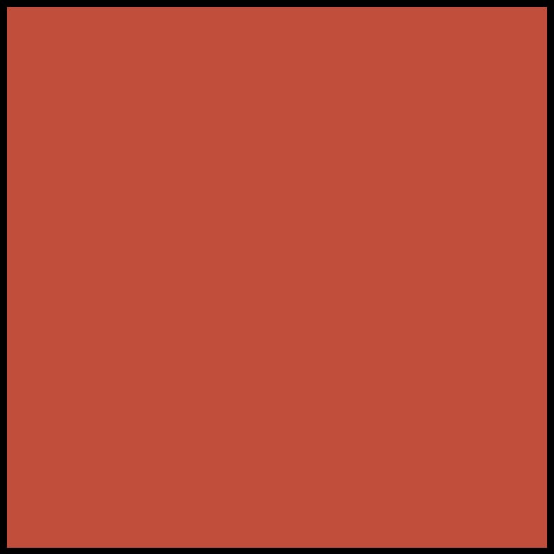 A solid rust square with a thin black border.
Photo by Tildafabrics.com [additional_image_link]