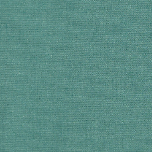 A piece of solid green chambray fabric.
Photo by Tildafabrics.com [image_link]