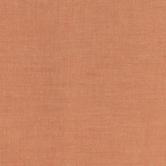 A swatch of solid orange chambray fabric from the Chambray Basics collection by Tilda Fabrics.
Photo by Tildafabrics.com [image_link]