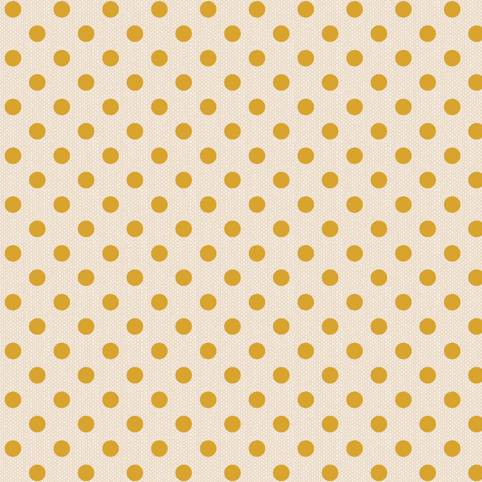 A close-up view of a fabric featuring a yellow polka dot pattern on a beige background.
Photo by Tildafabrics.com [image_link]
