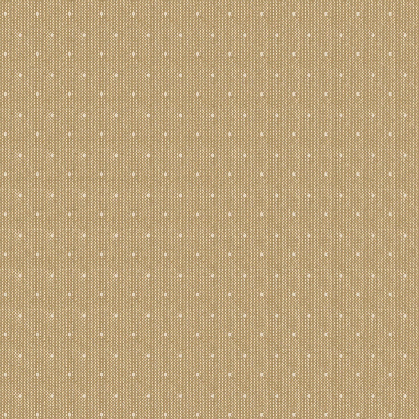 A yardage of Tilda Creating Memories Wovens Tiny Dot Khaki fabric featuring a small white dot pattern on a beige background.
Photo by Tildafabrics.com [image_link]