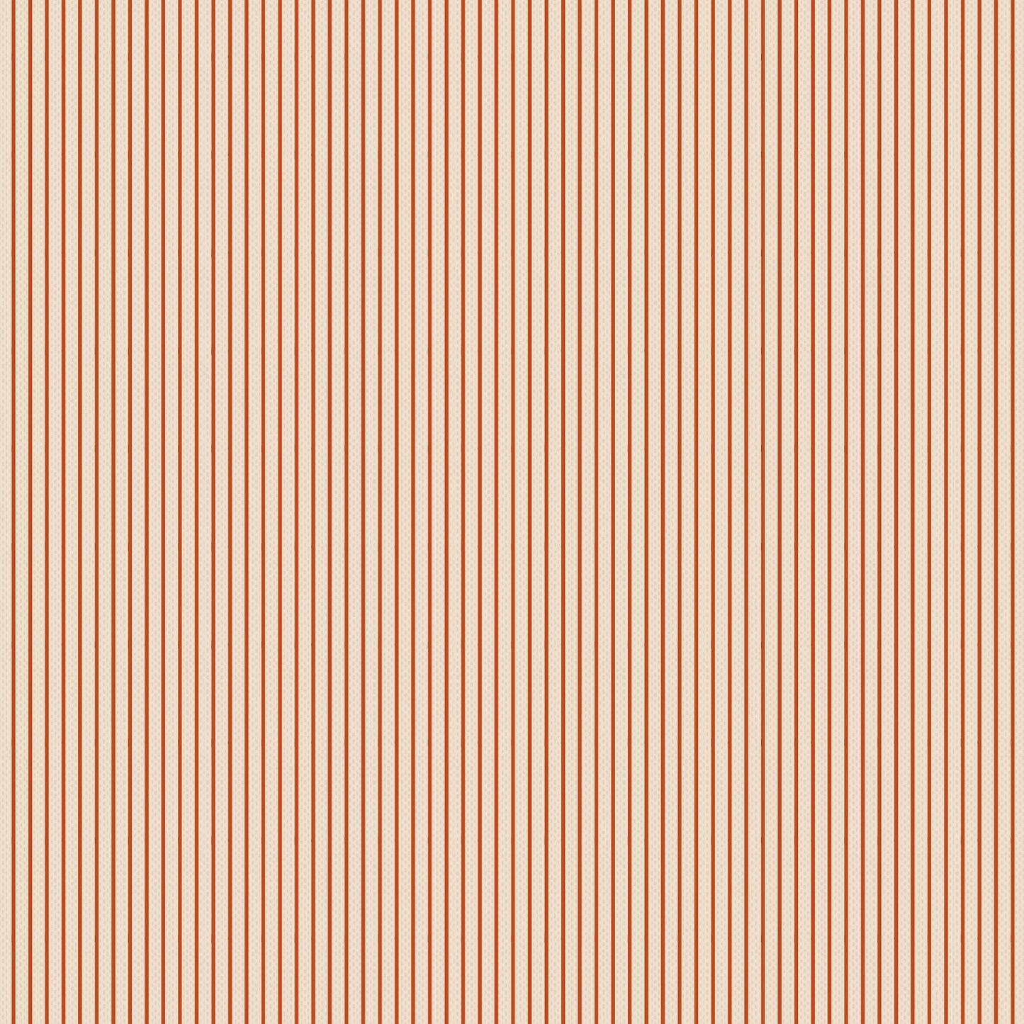 A striped fabric in a cream color with tiny stripes, part of the Tilda Fabrics Autumn collection.
Photo by Tildafabrics.com [image_link]