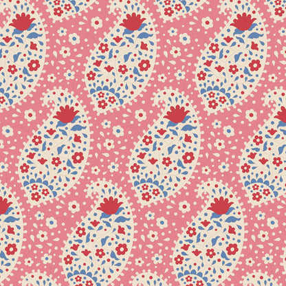 A pink fabric with a teardrop floral pattern.
Photo by Tildafabrics.com [additional_image_link]