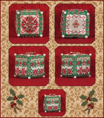 Decorative Christmas-themed cross-stitched boxes on a patterned background
Photo by JustNan.com [additional_image_link]