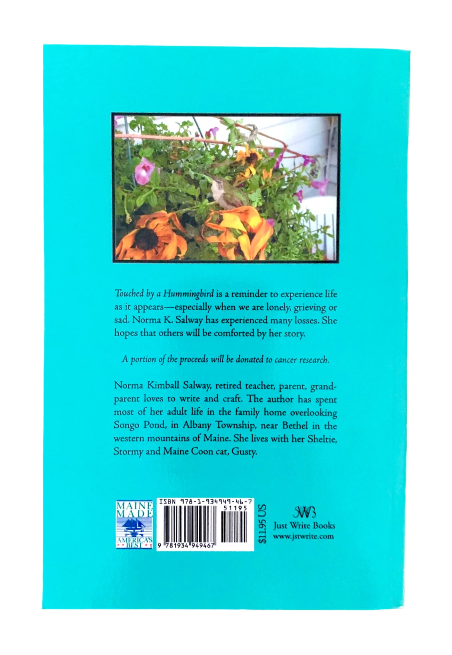 back of book Touched by a Hummingbird
Photo by Karen King [additional_image_link]