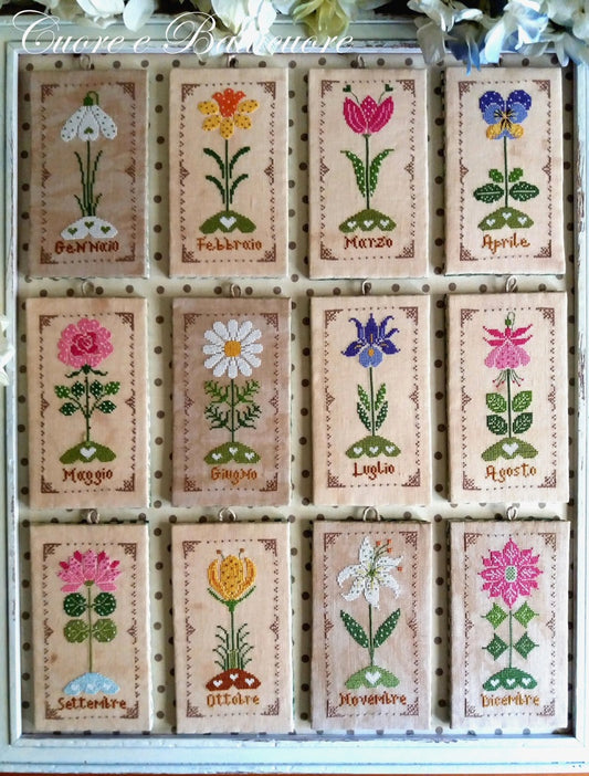 photo of cross stitching 12 months  of flowers in Italian 
Photo by CuoreBatticuore.com [image_link]