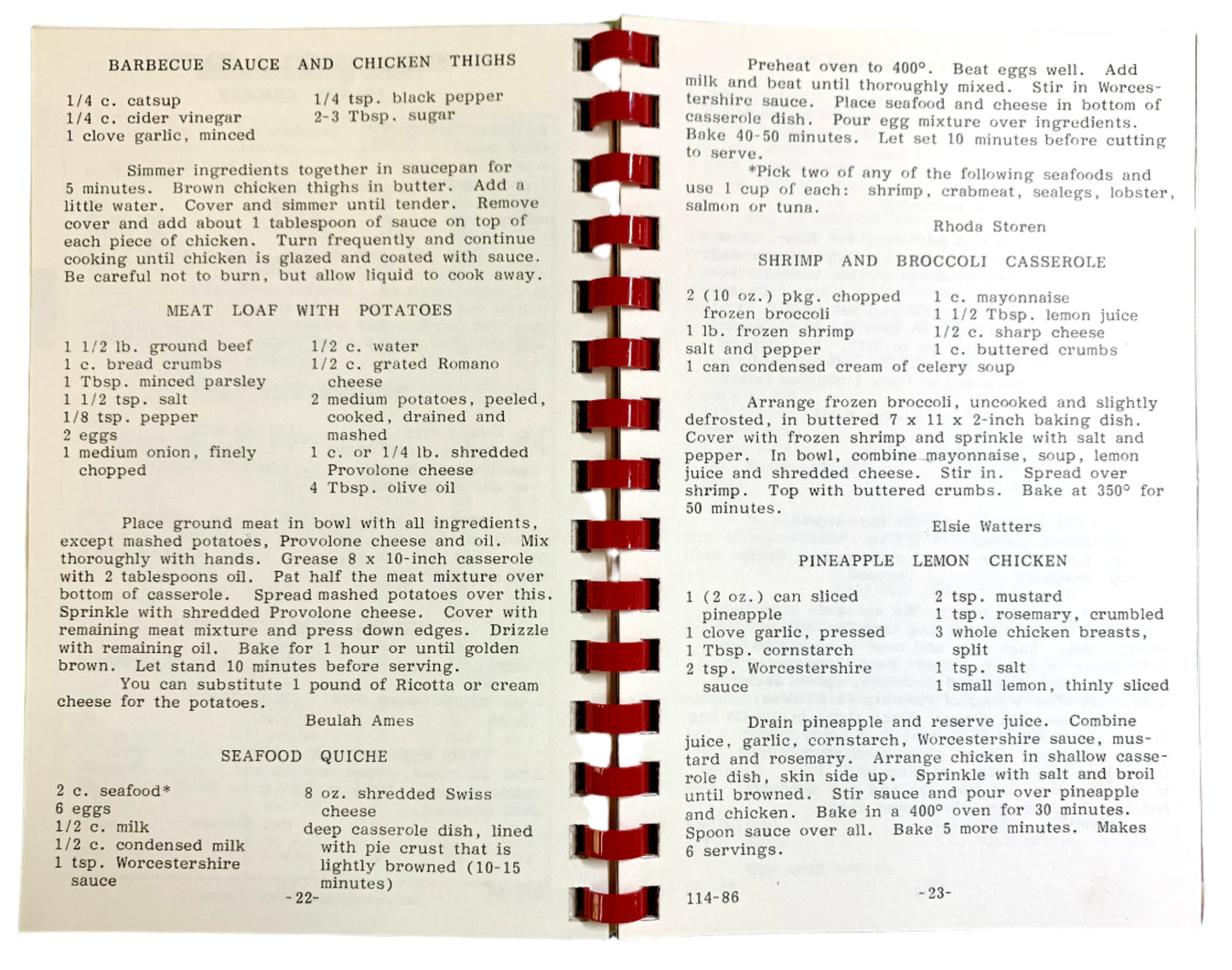 Open recipe book showing barbecued saucy and chicken thighs recipe.
Photo by Karen King [additional_image_link]