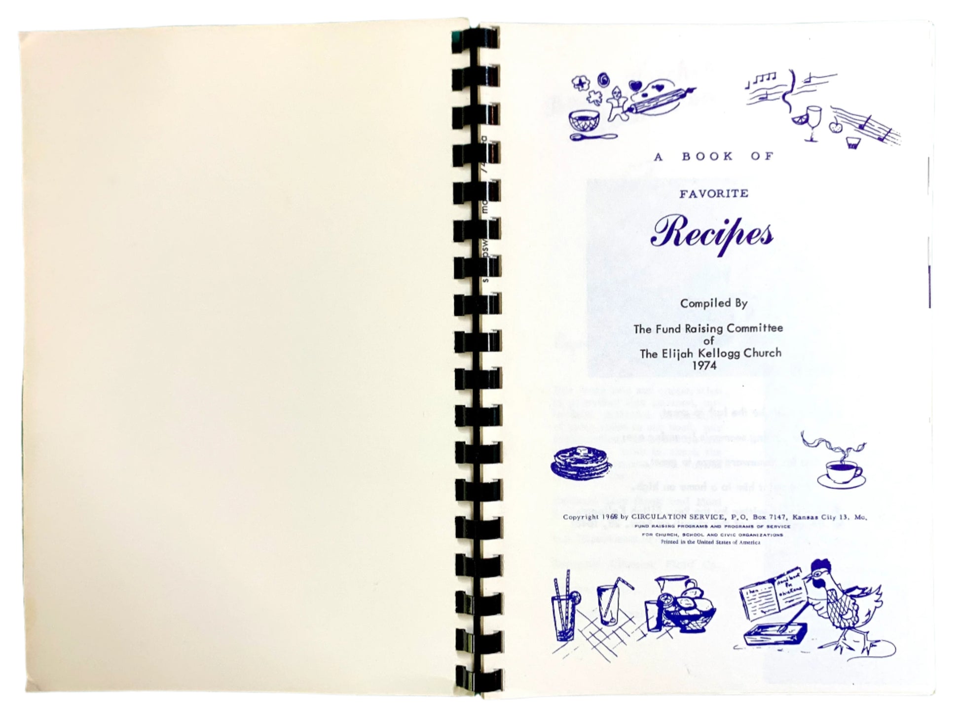 Open cookbook with title page.
Photo by Karen King [additional_image_link]