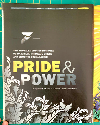 A book cover titled 'Pride & Power' by Jessica L. Tracy, featuring a dark gray background with yellow and white text and ornate silver-gray floral illustrations along the bottom.
[additional_image_link]