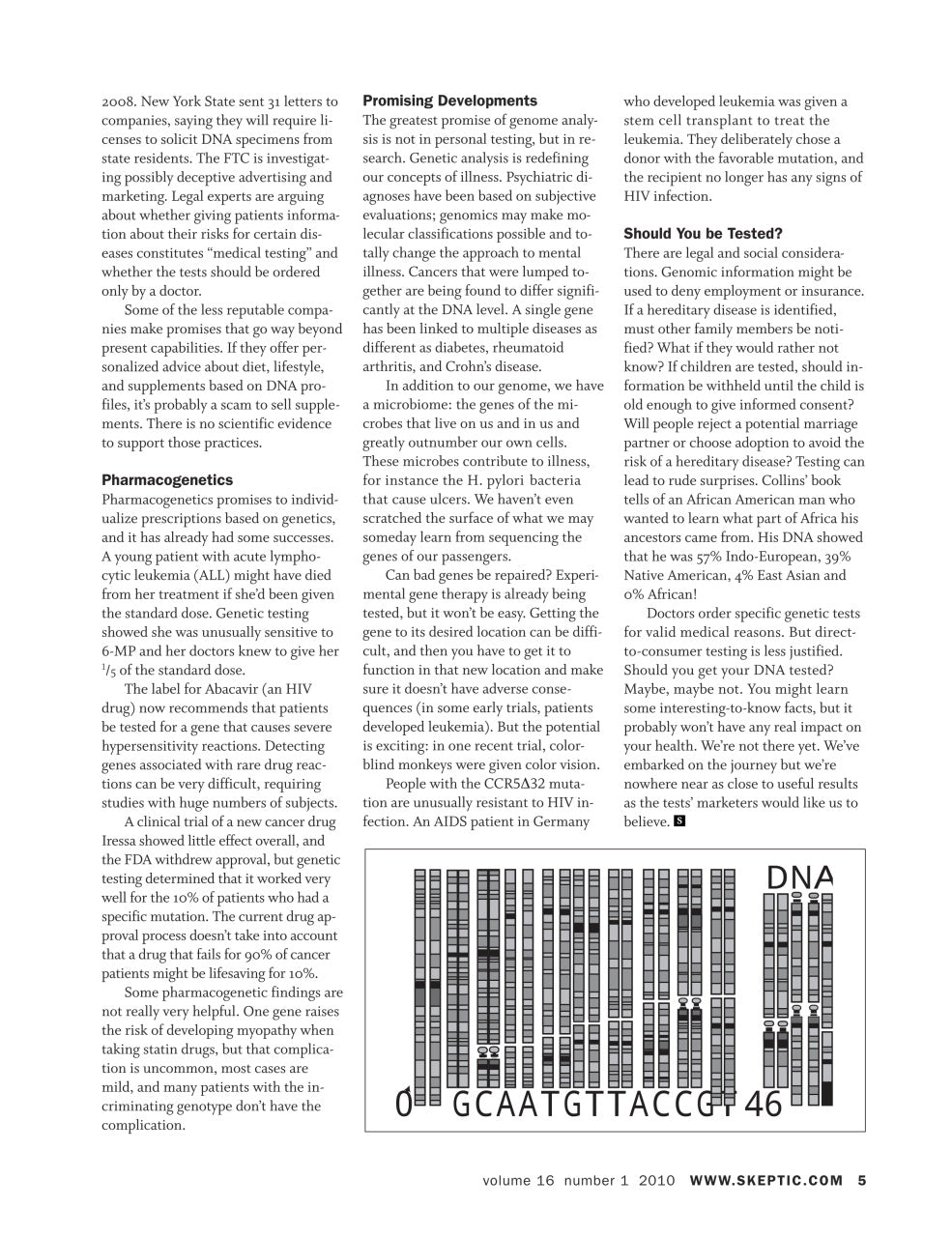 A scanned page from a medical or scientific journal, featuring black text on a white background with a blue header at the bottom containing the text 'DNA' and a barcode.
[additional_image_link]