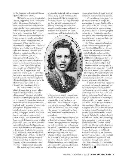 A scanned printed page from Skeptic magazine featuring an article titled 'The DMT Experience' with multiple columns of text, a small diagram, and a circular inset photo of a person holding a DMT vial.
[additional_image_link]