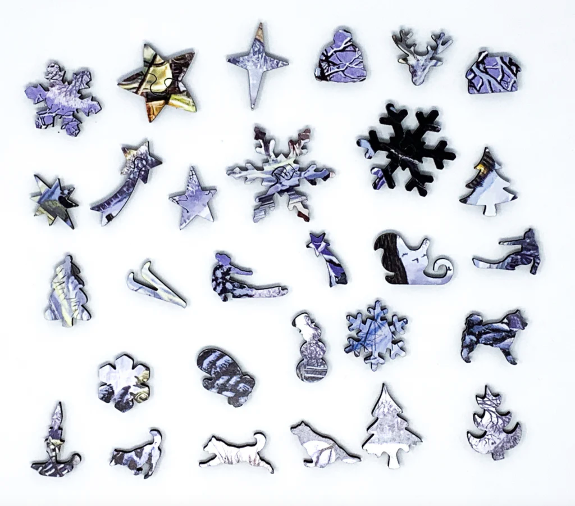 A jigsaw puzzle depicting a winter scene with horse-drawn carriages, snow-covered ground, and people bundled against the cold.
Photo by Nautilus Puzzles [additional_image_link]