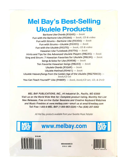 back cover Mel Bay's best-selling ukulele products
Photo by Karen King [additional_image_link]