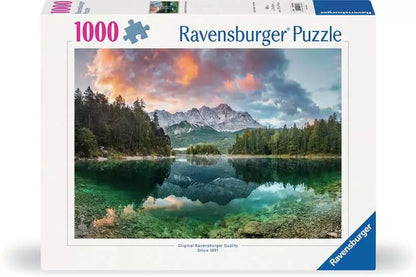 Ravensburger puzzle box with a mountain and lake landscape.
Photo by Ravensburger [additional_image_link]
