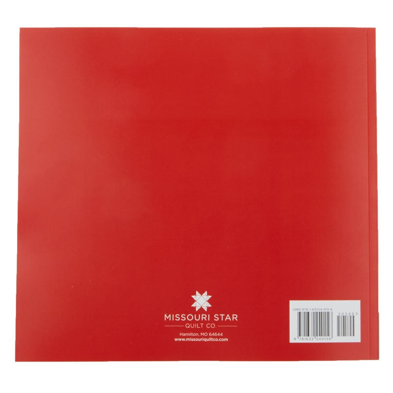 The back of a red quilted fabric square, featuring the white Missouri Star Quilt Co logo and a barcode label at the bottom.
[additional_image_link]