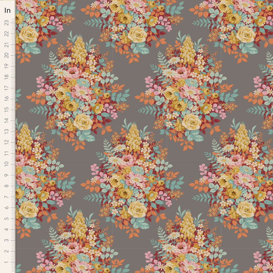 Tilda Chic Escape Whimsyflower Grey Yardage – the-surgeon's-knots