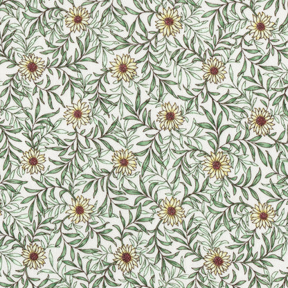 Lecien Memoire a Paris 2019 Daisy Flowers on White Cotton Lawn Yardage