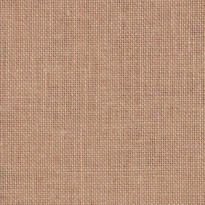A close-up texture shot of a linen fabric in a warm tan or light brown color, showing the detailed weave pattern.
[additional_image_link]