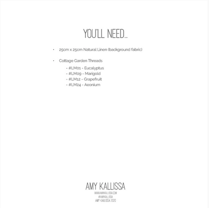 A white square card or insert with printed text reading 'YOU'LL NEED.
Photo by Amy Kallissa [additional_image_link]