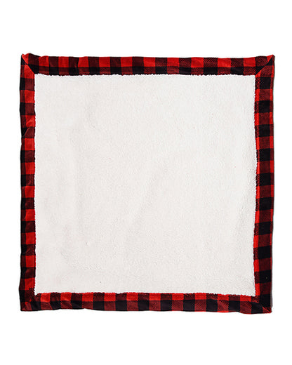A red and black checkered baby cuddle blanket with white cuddle on the inside.
Photo by Shannon Fabrics [additional_image_link]